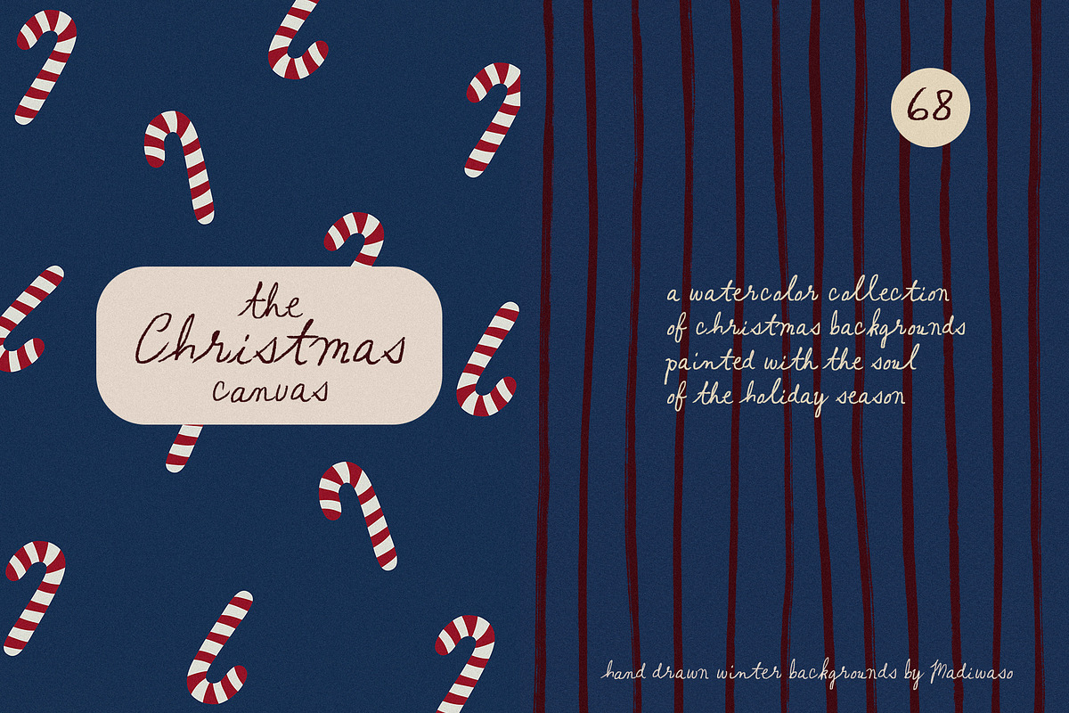Hand-Painted Christmas Backgrounds, a Background Graphic by Madiwaso (Photo 10 of 15)