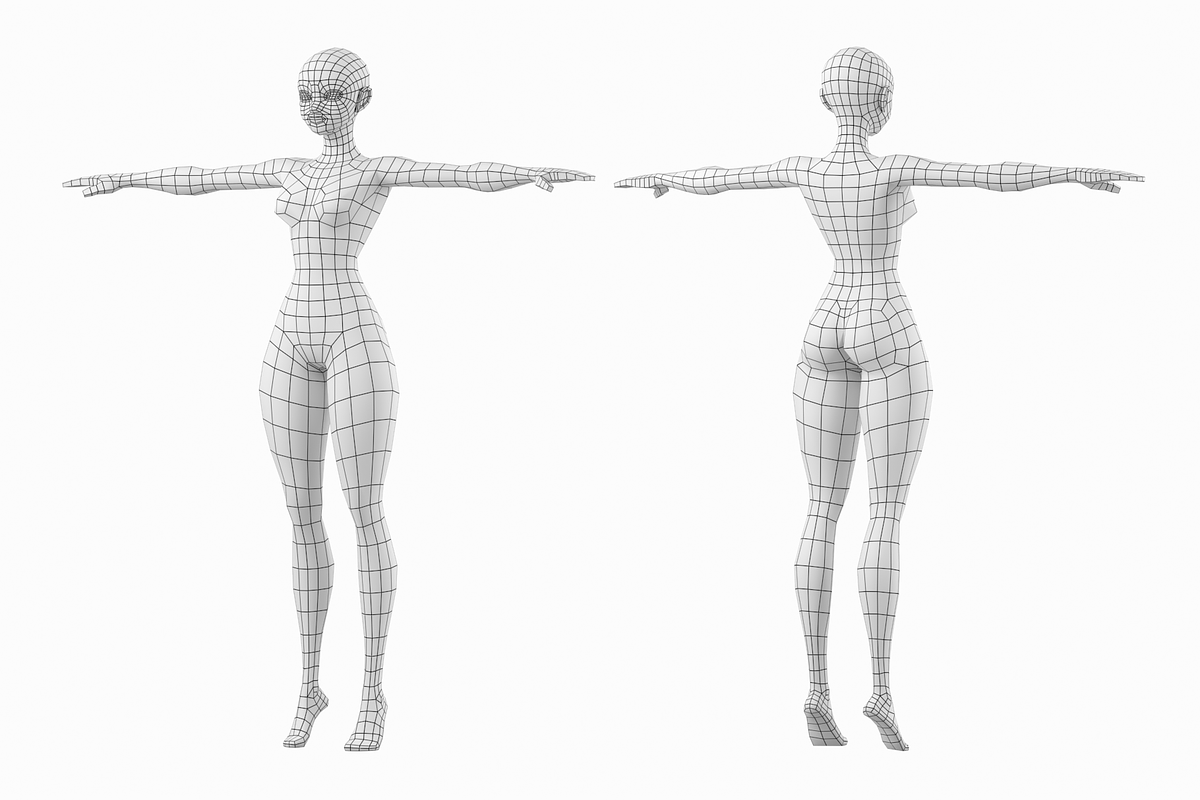 Stylized Girl Abby Shape Mesh, a Characters & Person 3D Model by VK Studio (Photo 5 of 16)