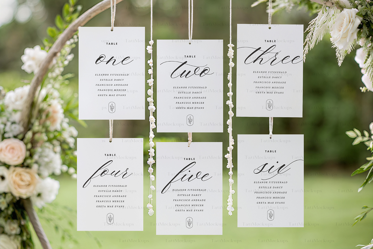 Wedding Seating Chart Mockup, an Advertising Mockup by TatiMockup (Photo 4 of 4)