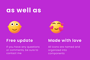 Vivid Emojis Icons Pack, an Outline Icon by Amazing Custom Icons (Thumbnail 6 of 7)
