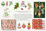 Very Vintage Christmas Collection, a Seasonal Illustration by ArtPavo (Thumbnail 2 of 11)