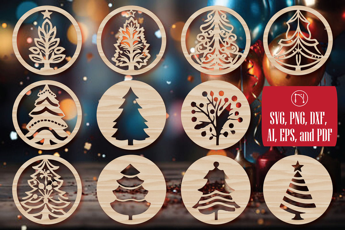 Cricut Christmas Coasters SVG bundl, a Graphic by NGISED (Photo 10 of 10)