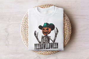 Yeehawlloween Western PNG, Trendy