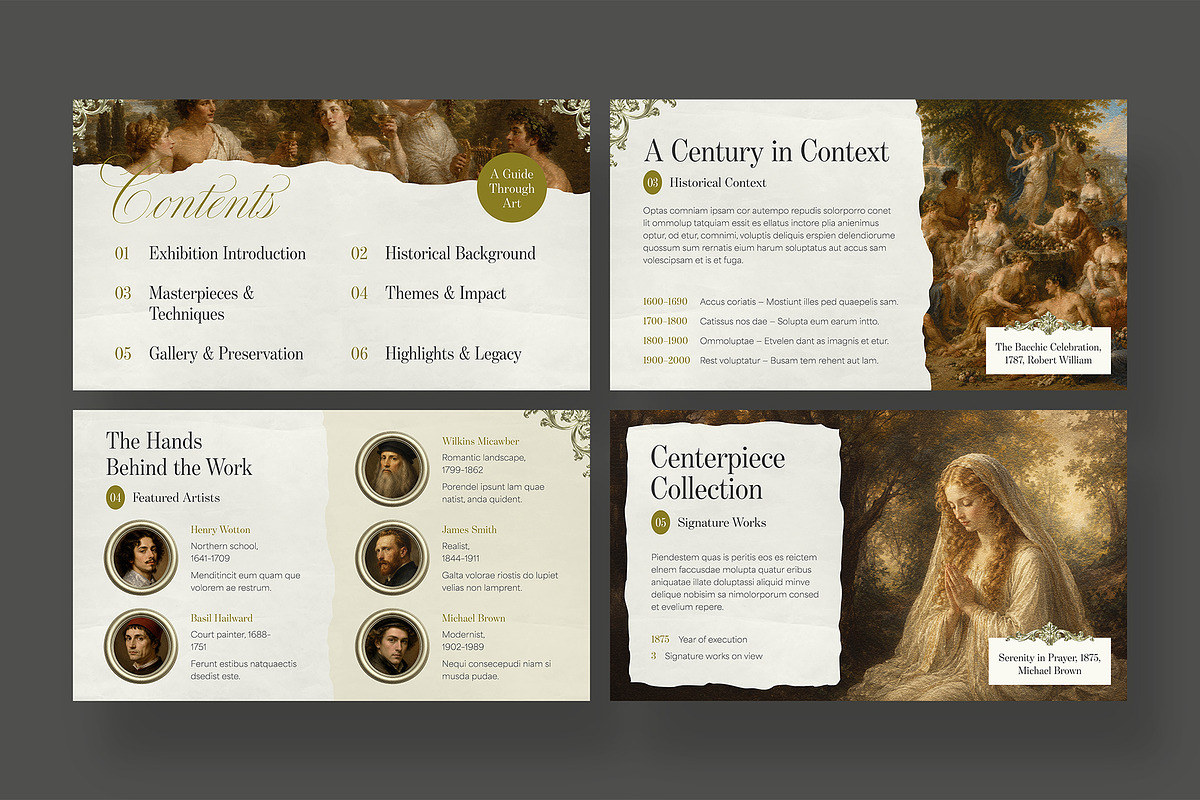 Vintage Presentation Template, a Presentation Template by BrandPacks (Photo 3 of 7)