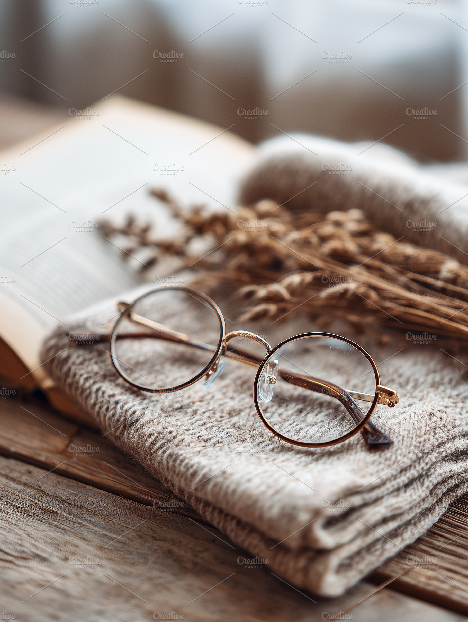 Cozy still life of vintage glasses, a Background Photo by MistyDay