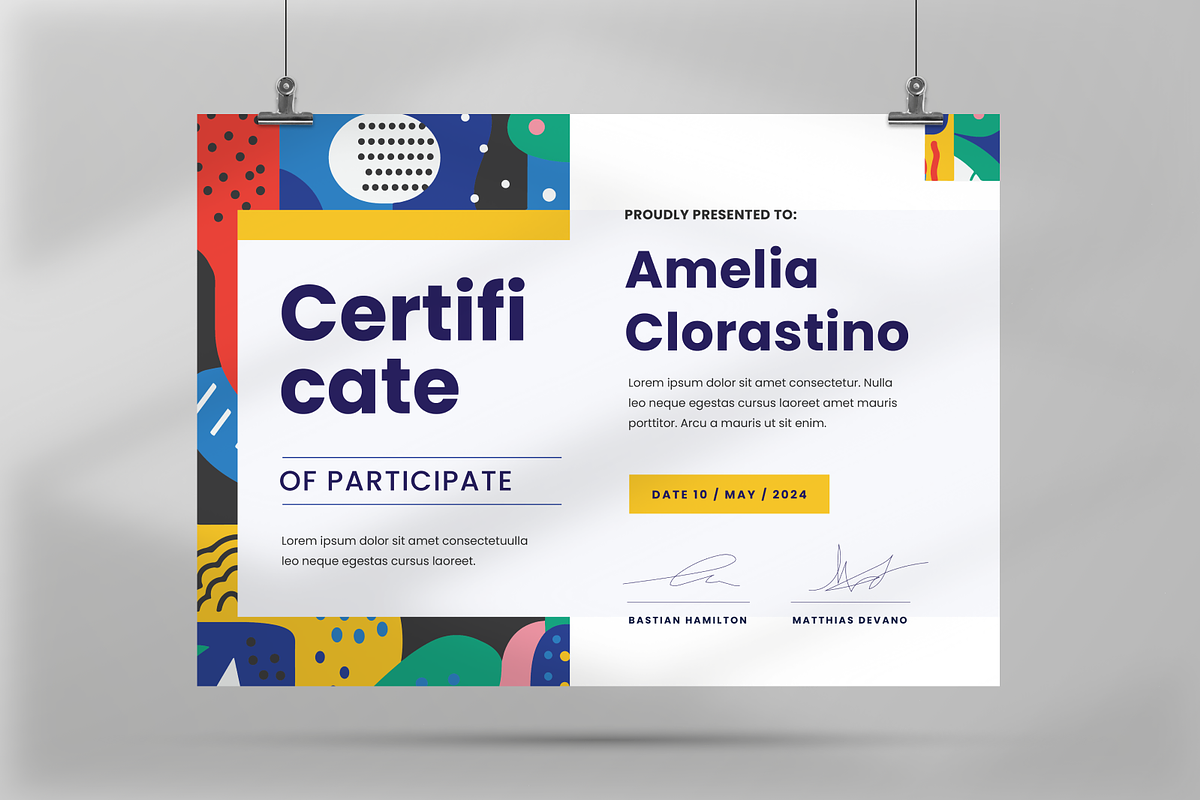 Arthena Landscape Certificate, a Stationery Template by Annora Studio (Photo 5 of 6)