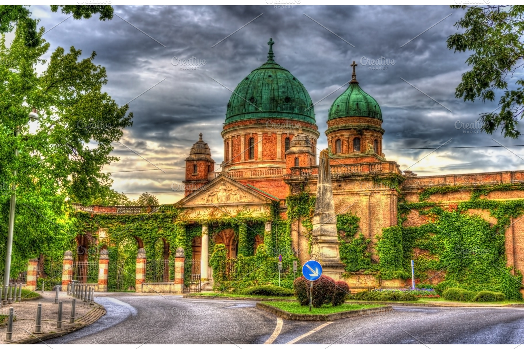 Entrance to mirogoj cemetery zagreb croatia stock photo containing zagreb, an Architecture Photo by Leonid Andronov