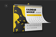 Wall Calendar Mockup Set, a Print Template by Graphic Bird (Thumbnail 6 of 10)