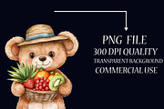 Summer Teddy Bear Clipart, an Illustration by Libby Wishes (Thumbnail 4 of 7)