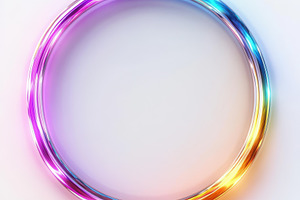 Vibrant Rainbow Circle Abstract Desi, a Background Photo by Pixeness Studio