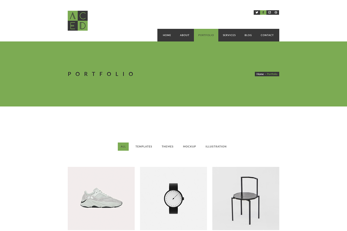 ACED - Portfolio PSD Template, a Landing Page Template by bigpsfan's SHOP (Photo 11 of 13)