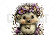 Whimsical Easter Hedgehog Clipart, an Illustration by Craft Nest (Thumbnail 12 of 12)