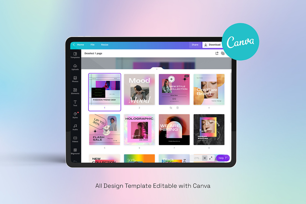 Brand Social Media Pack Canva Bundle, a Social Media Template by Dirtytemp Studio (Photo 7 of 44)
