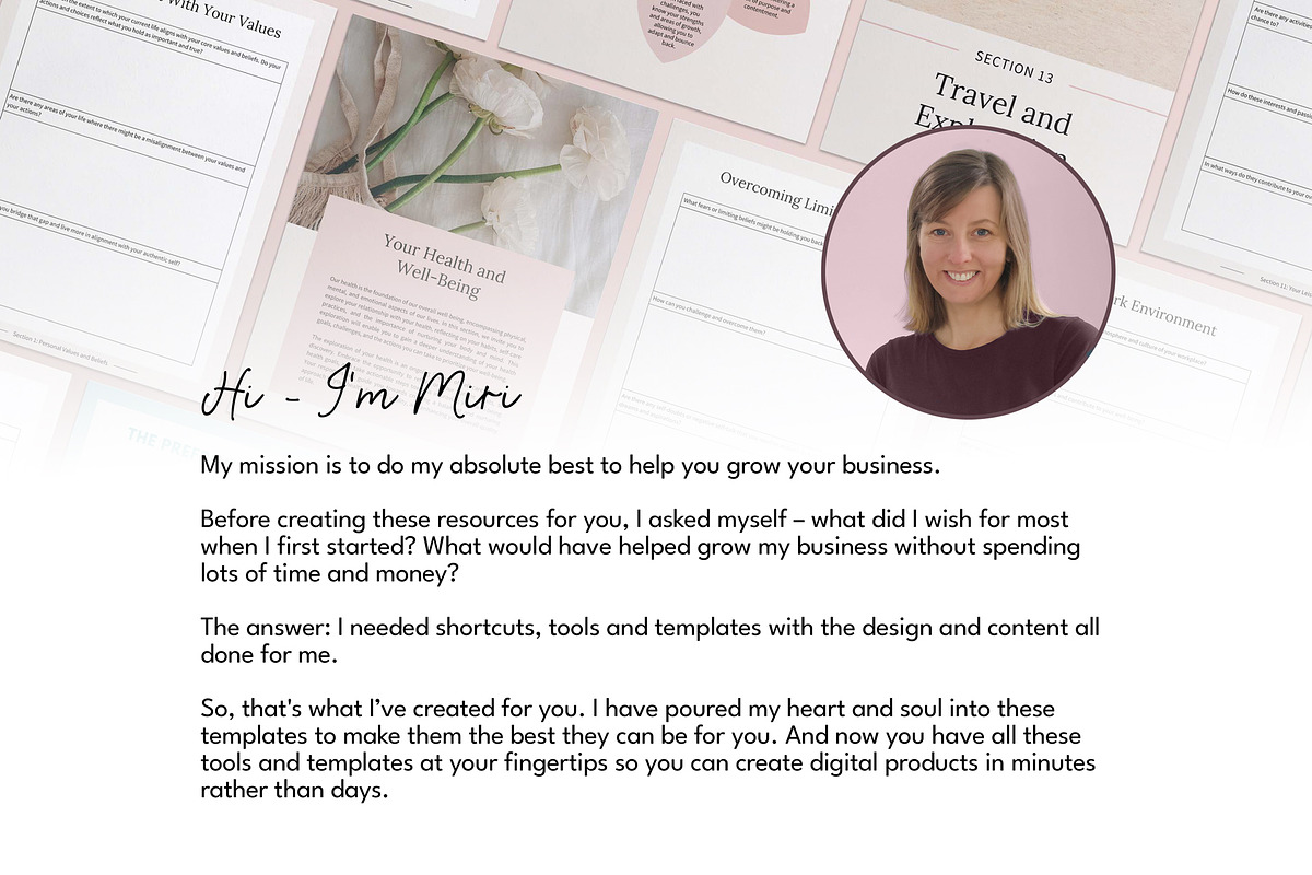 Self-Discovery Journal Canva Templates