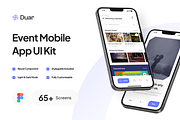 Duar - Event Mobile App UI Kit, an UI Kit Template by pickolabstudio (Thumbnail 1 of 6)