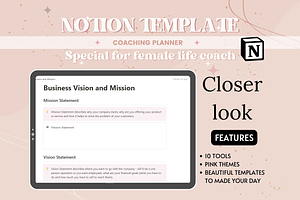 Notion Coaching Planner Template