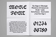 ED Morrigan Typeface, a Blackletter Font by Emyself Design (Thumbnail 8 of 11)