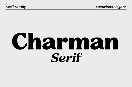 Charman Serif Font Family, a Serif Font by Propertype