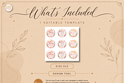 First Birthday Cupcake Toppers Canva, a Marketing Template by KennedyStudio (Thumbnail 5 of 5)