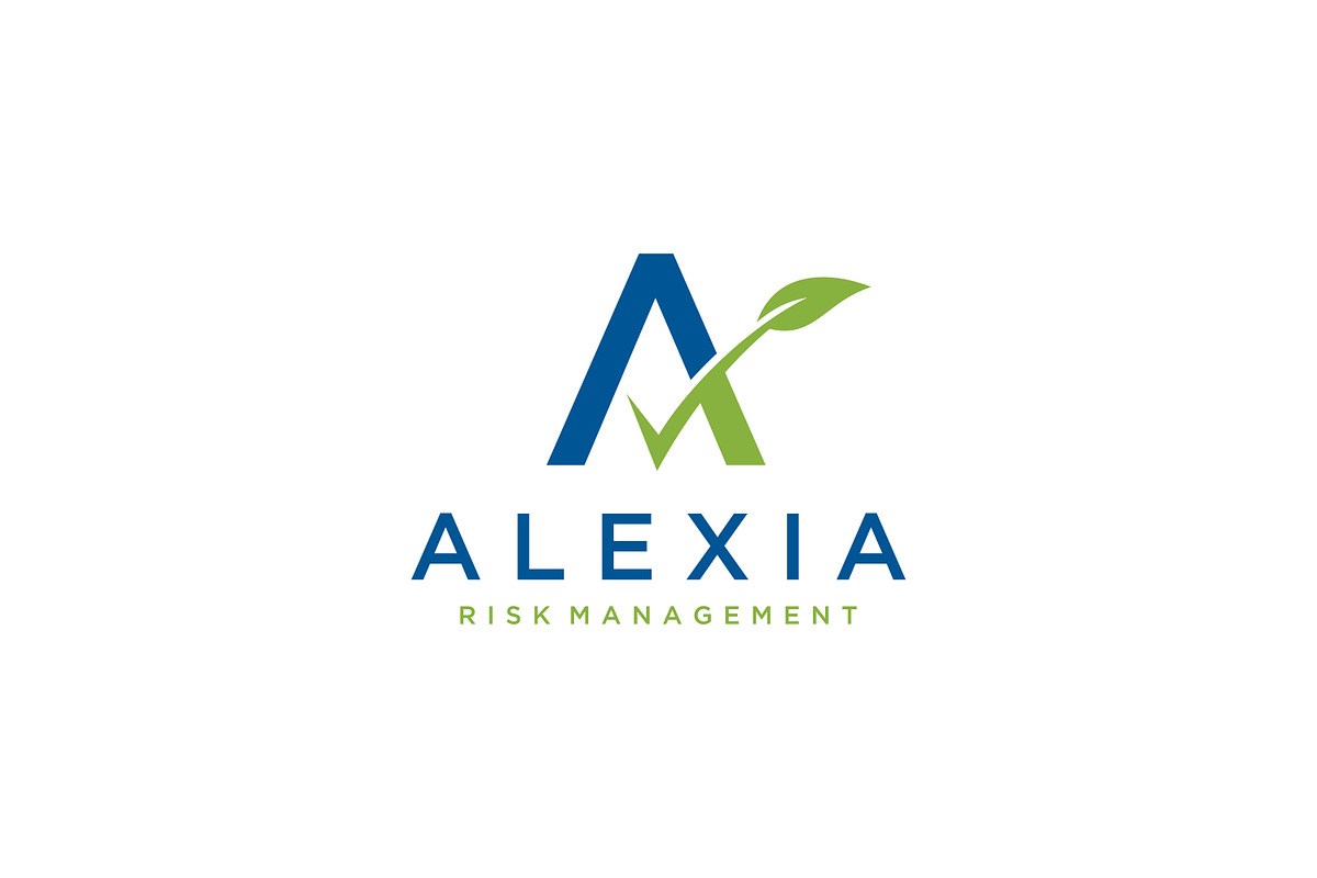 Letter A with the check symbols leaf, a Branding & Logo Template by atapdesain