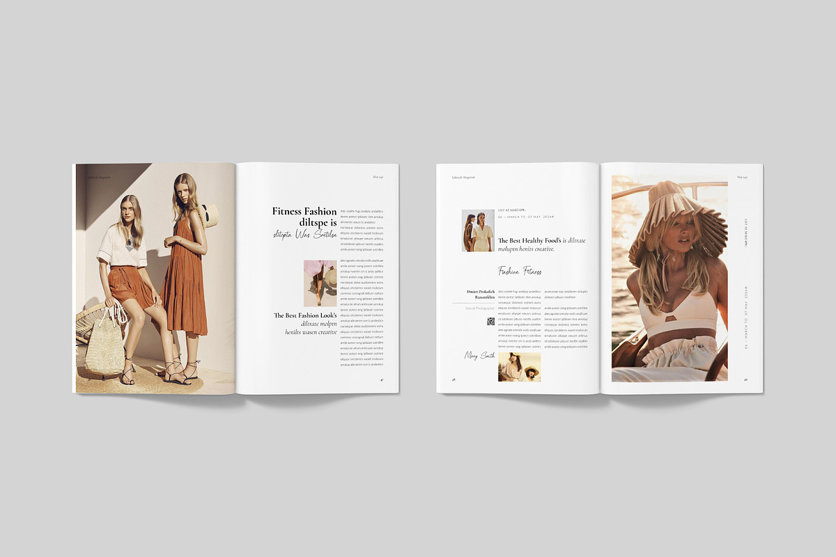 Lifestyle Magazine Template, a Magazine Template by ElvinPrint (Photo 18 of 23)