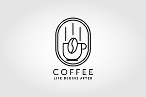 Coffee shop logo. Retro badge coffee, a Branding & Logo Template by PrastHF