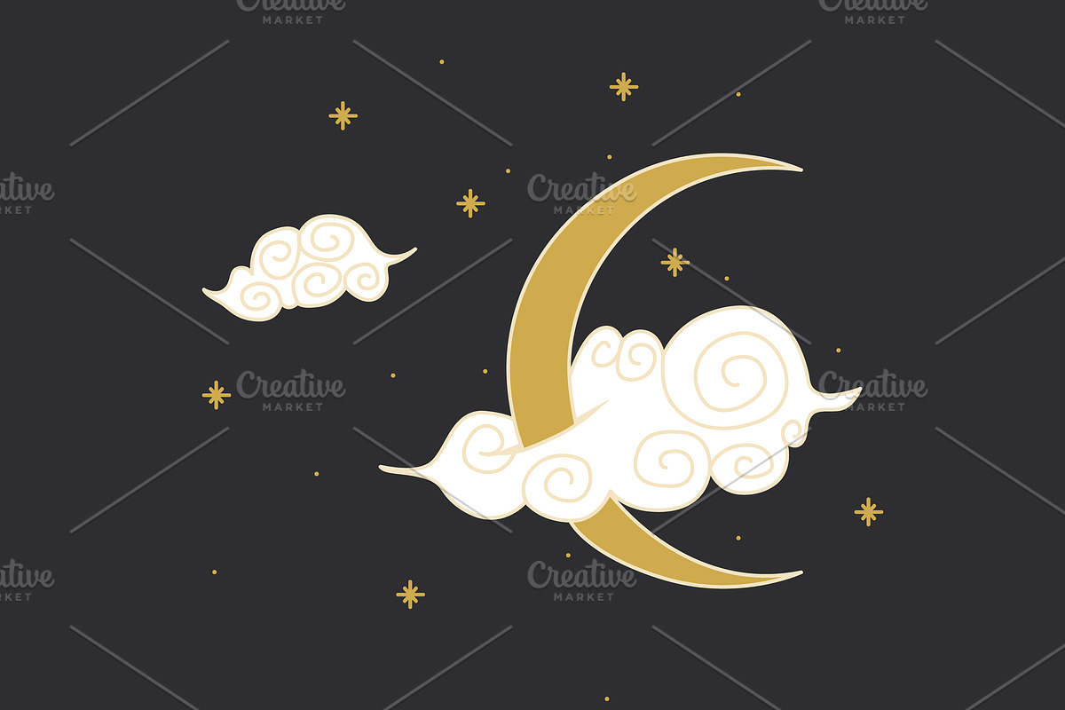 Cosmic signs and symbols, a Decorative Illustration by Chikovnaya (Photo 6 of 21)