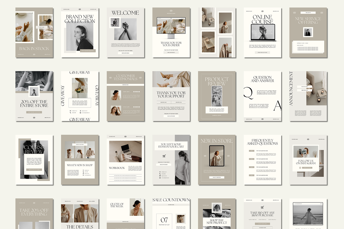 Email Marketing Newsletter Template, an Email Template by Branding Babe Co. (Photo 4 of 9)