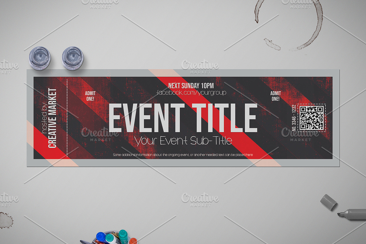 DEVIL RED - Event Ticket Template, a Card Template by Tzochko (Photo 3 of 5)