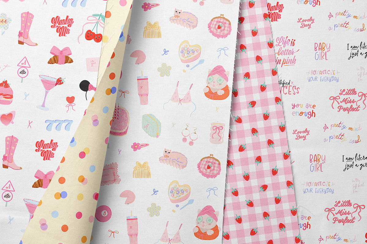 Cute Coquette Girl Aesthetic Clipart, an Object Graphic by Ruslana Lubenets (Photo 13 of 15)