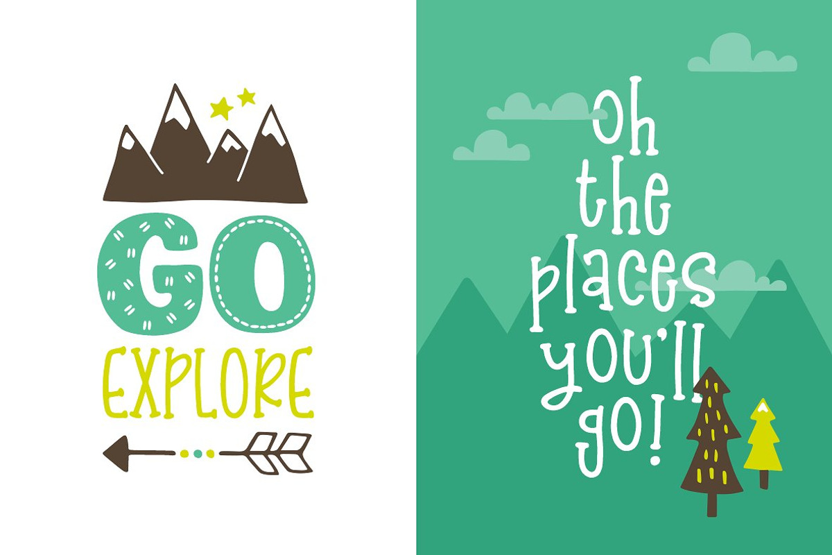 Sweet Tooth Font Bundle, a Slab Serif Font by Denise Chandler (Photo 9 of 15)