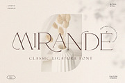 Mirande - Classic Ligature Serif, a Serif Font by Vultype Co. (Thumbnail 1 of 14)