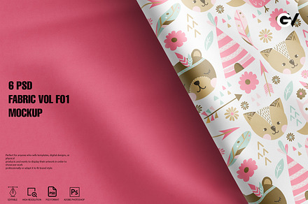 6 PSD Fabric Mockup | fabric mockup