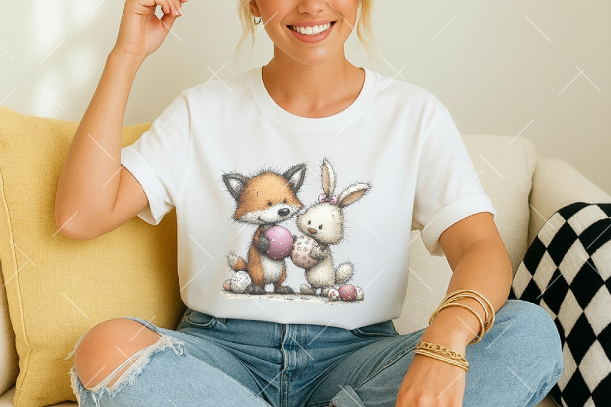 Whimsical Easter Fox Clipart, an Illustration by OK Design (Photo 4 of 6)
