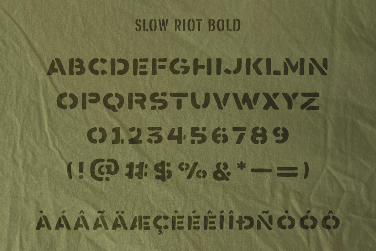 Slow Riot, a Sans Serif Font by Megflags (Photo 4 of 9)