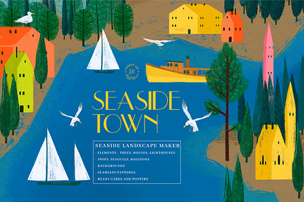 Seaside Town. Landscape maker.