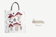 Cute Watercolor Mushrooms, an Animal Illustration by Cute And Wild (Thumbnail 6 of 6)