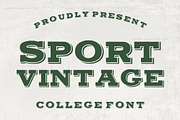 Sport Vintage - College Font, a Slab Serif Font by Limited.studio (Thumbnail 1 of 7)