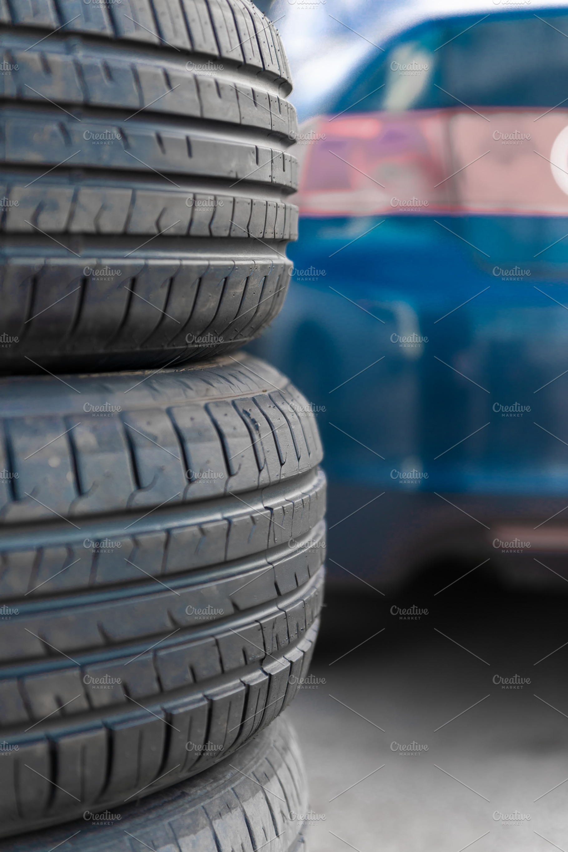 Stack of Car Tires Outdoors, a Transportation Photo by Ales Munt