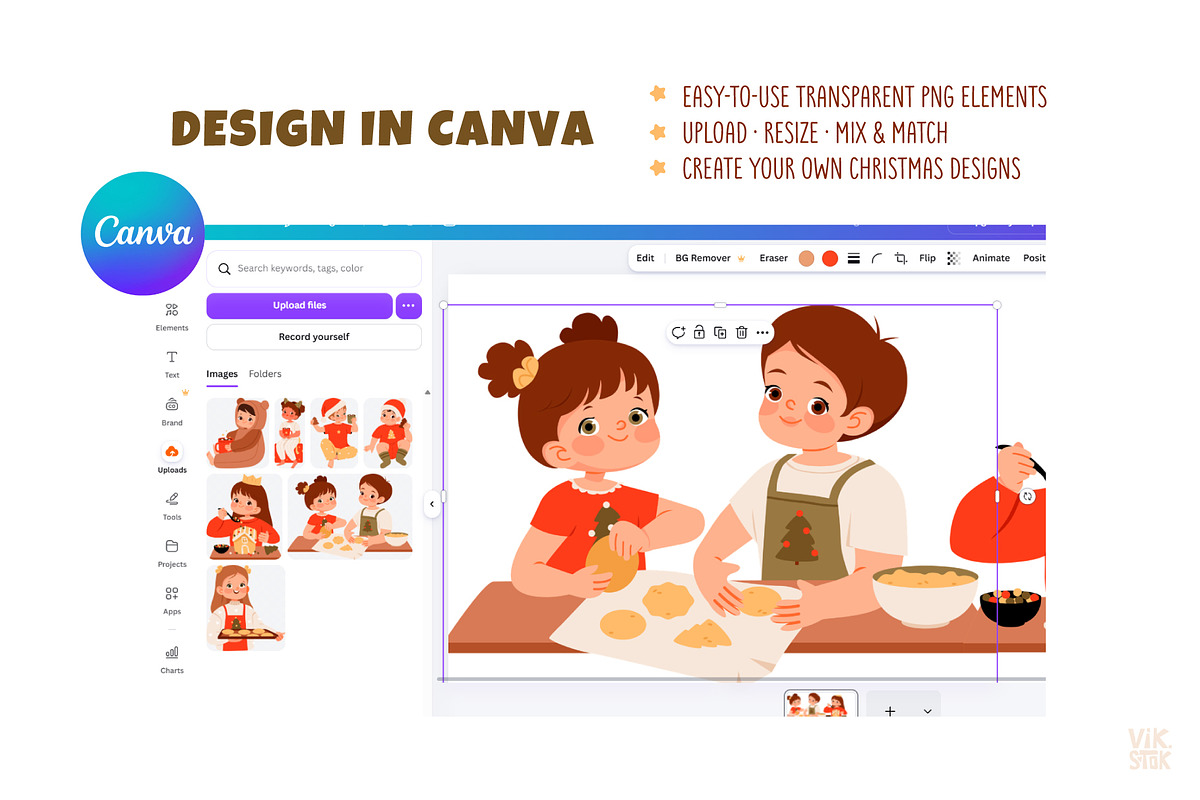 Christmas Kids Clipart, a Person Illustration by vik.stock (Photo 4 of 5)