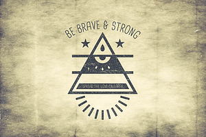 Hipster Triangle Badges