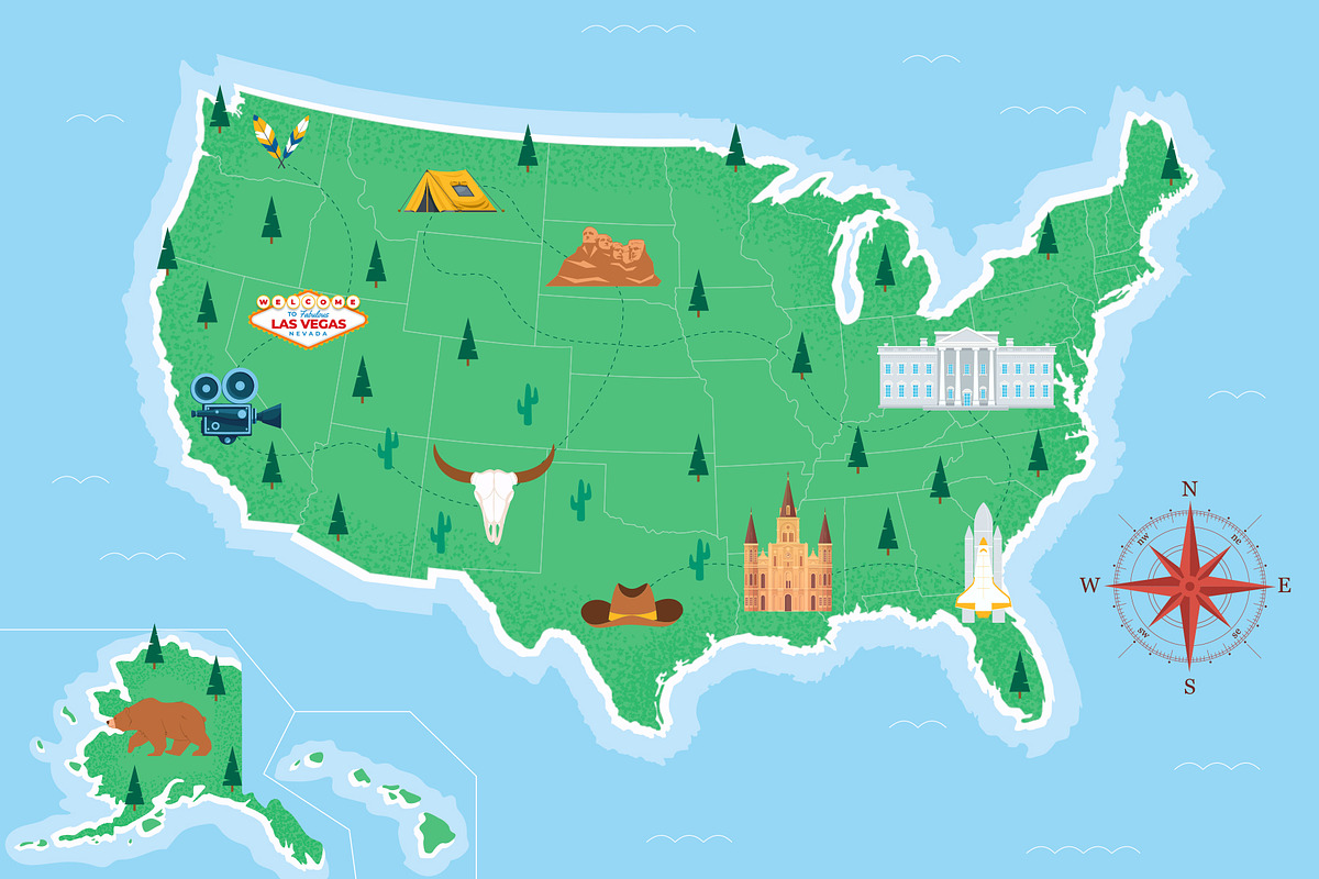 United States Vector Map – Editable, an Object Graphic by GraphicCo (Photo 5 of 5)