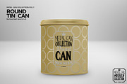 Round Tall Tin Can Packaging Mockup, a Cups & Container Mockup by INCDesign (Thumbnail 5 of 7)