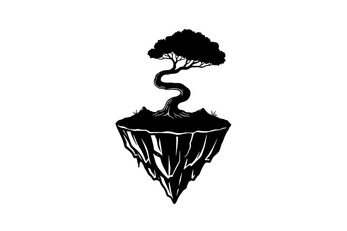 50 Floating Island Bonsai Vector Bun, an Illustration by Designs_River (Photo 48 of 51)