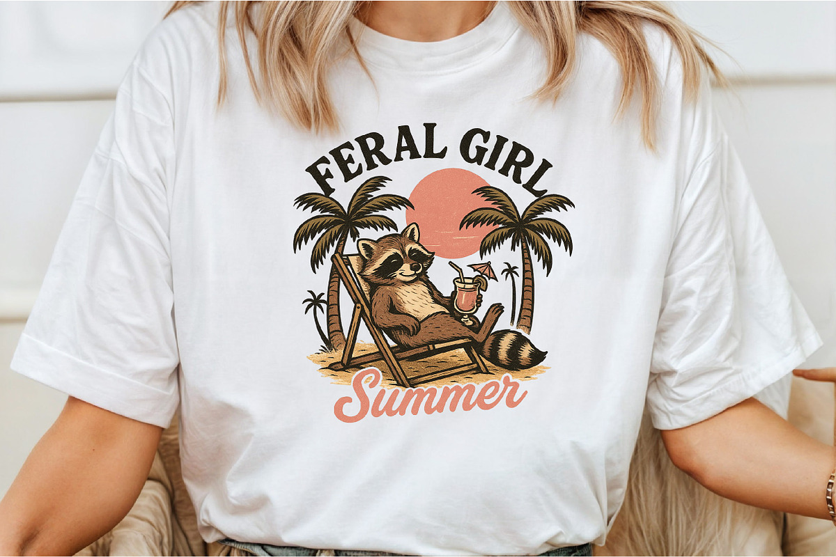 Feral girl summer Png, an Illustration by DreamCafeArt (Photo 1 of 7)