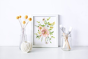 Paint Brush White Frame Mockup, a Print Template by SunnyTangerine Stock (Thumbnail 2 of 4)