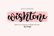 Wishtone - Simple Handwritten Font, a Handwritten Font by Airotype (Thumbnail 1 of 9)