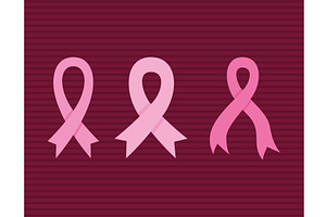 cancer ribbons designs, an Object Illustration by studiogstock