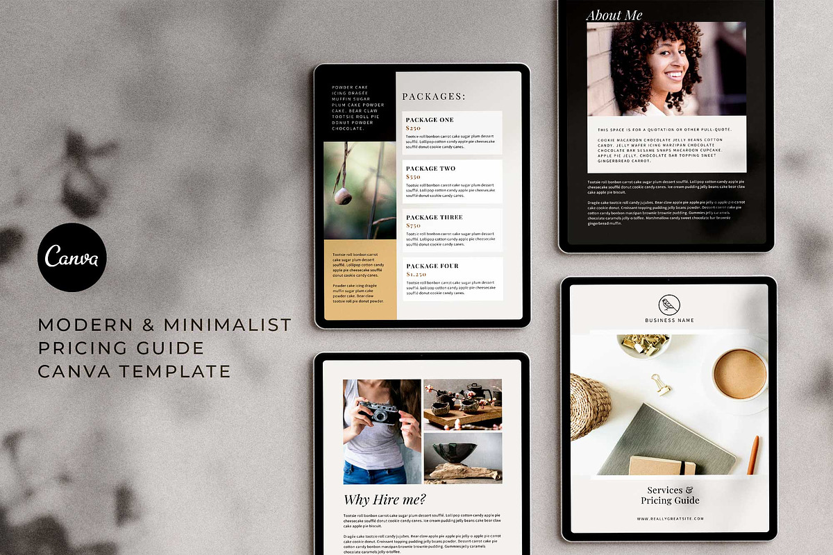 Pricing Guide Canva Template | Dash, a Brochure Template by Studio Sugoi (Photo 1 of 10)