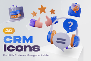 Customy - CRM 3D Icon Set